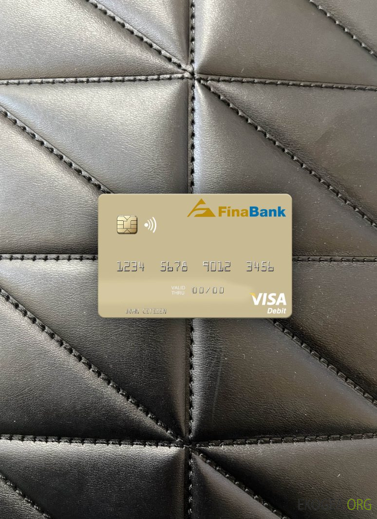 Suriname Finabank N.V. carte de débit visa photolook recto